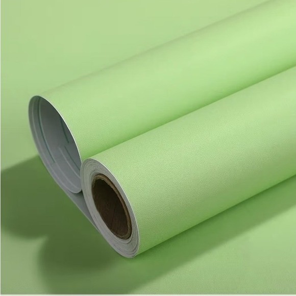 Amaoowdc Other - Amaoowdc Green Peel and Stick Wallpaper 17.51in x118in Matte Textured Vinyl Wrap